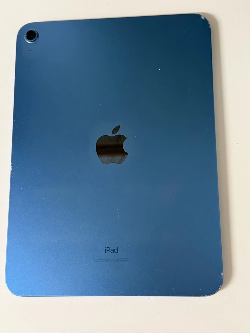 Apple iPad 10TH Generation Blue Aluminum Back Panel with Apple Logo